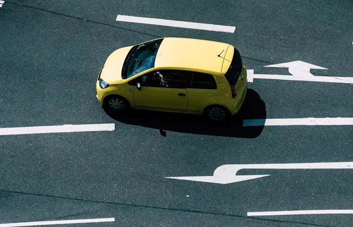 Prototype car undergoing outdoor road testing