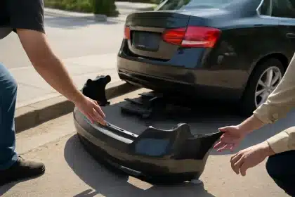 Porsche beats tow truck: $2,300 bumper totaled