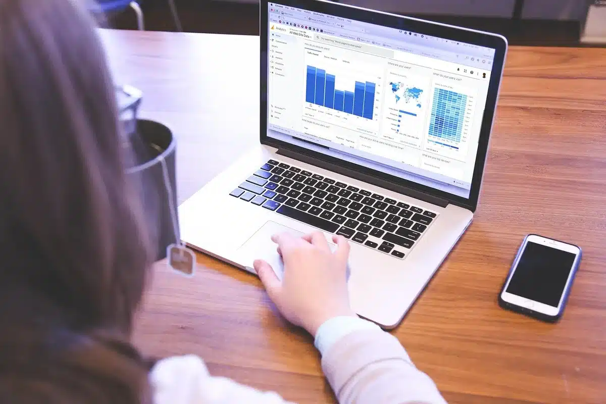 Analytics dashboard showing impressions and clicks for Discover